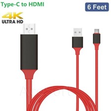 Alta Velocità Tipo C USB-C Maschio a HDMI per Samsung Galaxy Tab S7+ 12,4" SM-T970