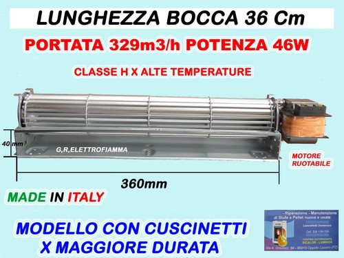 Ventola tangenziale per stufe - per,