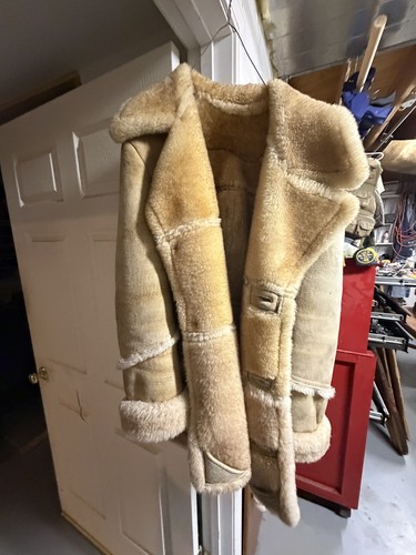 Giacca vintage pelle pecora - pelle,
