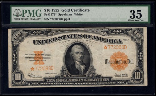 1922 dieci dollari - dieci,