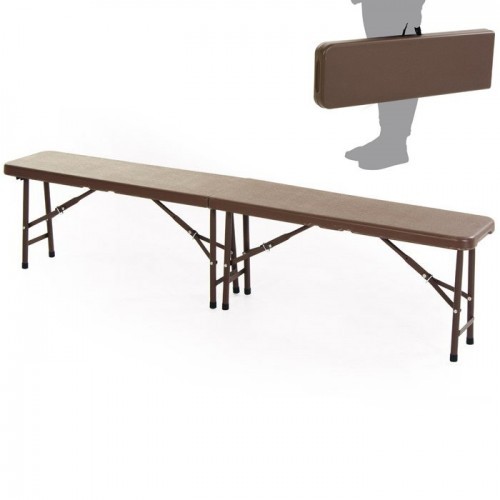 Panca pieghevole noce 183x30 - pieghevole,