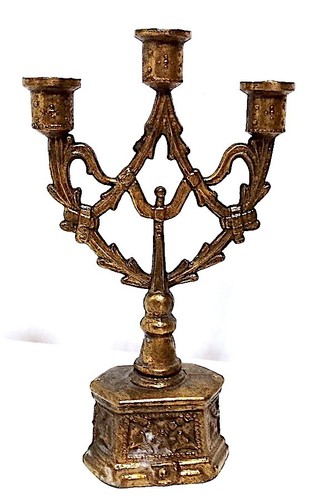 Vintage small menorah - small,
