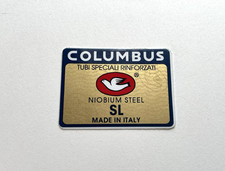 *NOS decalcomania cornice originale Columbus SL Tubi vintage anni 80*