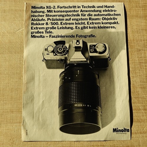 Minolta reflex 1978 - minolta,