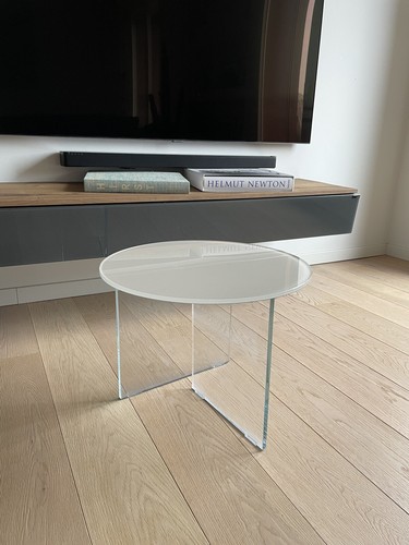 Top tavolino air - glass, lago