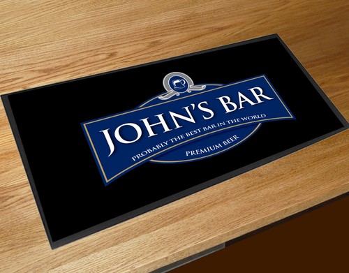 Personalised bar runner mat - runner,