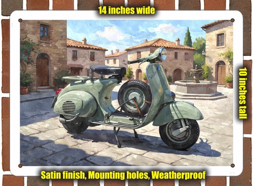 Metal sign 1952 acma vespa - -,