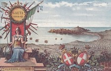 A3691) GENIO, 13/2/1912, PANORAMA DI GAETA E DELL'ACCAMPAMENTO SARDO.