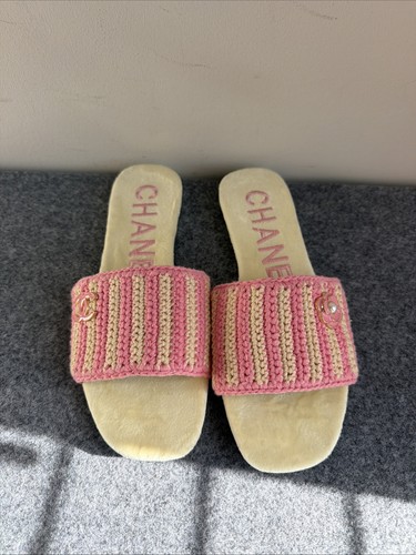Sandalo piatto chanel rosa - piatto,