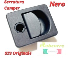 Serratura Maniglia Leva Nera per Porta Gavone Gas Camper Dethleffs STS Kubus