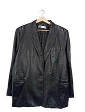 ZARA Giacca in ecopelle Donna