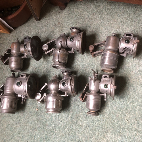 Antique bicycle lamps all - bicycle, lamps-all