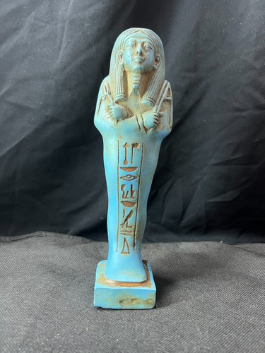 Antica statua egizia - , blu