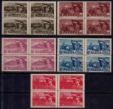 Romania 1947 Festa del Lavoro Lavoratori Industria Agricoltura Microscopio Trattore Carrello Bue Bl4