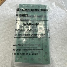 200 Snap Linking Block Cubi di Collegamento Manipolatori Matematici VERDE 3+ MAC028GRN