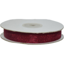 Nastro in organza 20 mm rotolo da 50 metri | bordeaux borgogna  ETM-E2012-1(VAR)