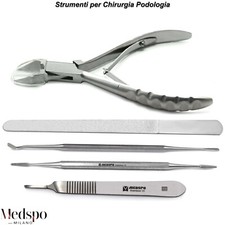 Kit Podologia Professionale Chirurgia Unghia Incarnita Tagliaunghie Pedicure CE