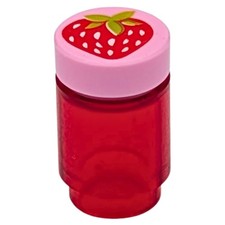 LEGO flacone marmellata rosso