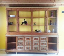 ANTICO MOBILE DA FARMACIA DROGHIERE NEGOZIO - LIBRERIA SCAFFALATURA CASSETTIERA