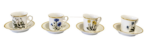 Set pregiate tazze tazzine e - set, 4