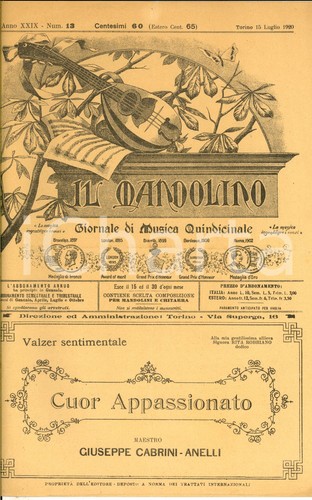 1920 mandolino valzer g - 1920,