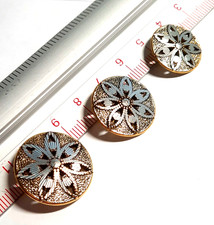 1 gioiello bottone in metallo