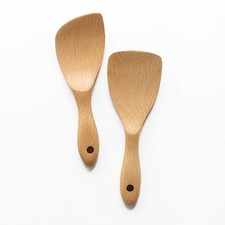  1Pc Pala per riso in legno Antiaderente Vanga per uso domestico Utensile da