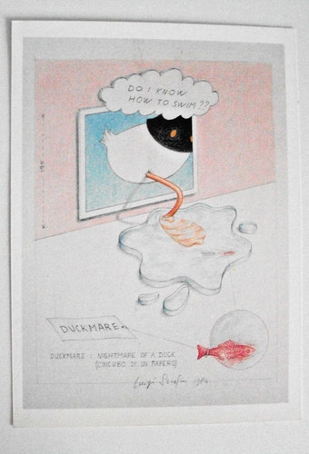 Cartolina illustratore luigi - cartolina,