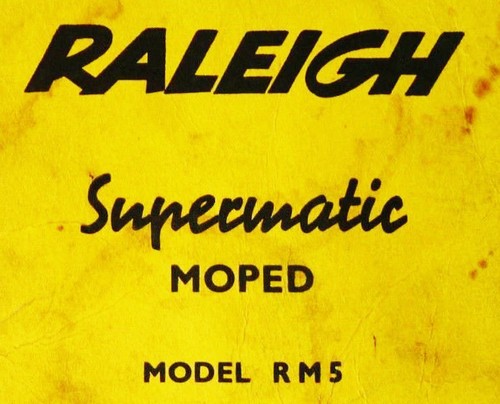 Raleigh supermatic rm5 - rm5, manuale