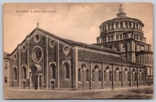 Cartolina d'epoca Milano Santa
