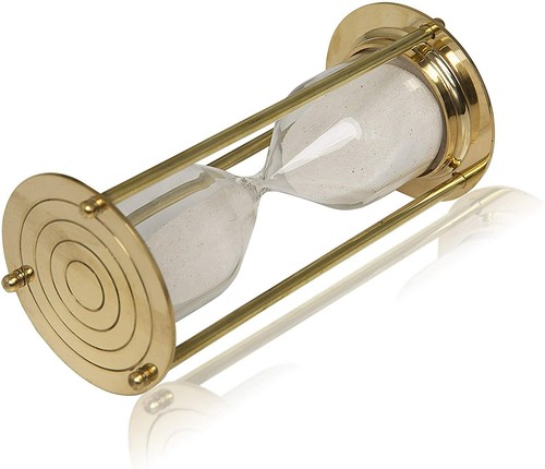 Mini sabbia timer ottone - sabbia,