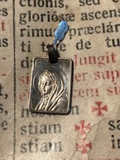 RARO CIONDOLO/LINGOTTO VINTAGE ARGENTO STERLING NOSTRA SIGNORA: Marca 1AR - anni '70!!!