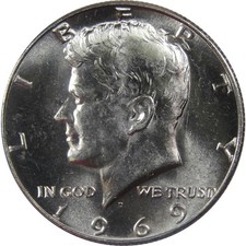 1969 D Kennedy Half Dollar BU