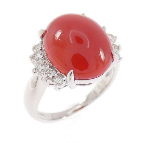 Autentico anello corallo pt900 - autentico,