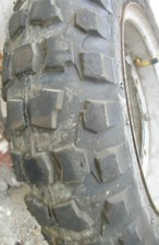 100/90-10  pr6  1x  Ruota compl. Ape 50 Cross Europa  vQuest US144  c/camera TT