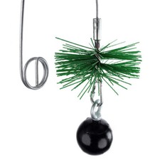 Spazzole di Camino Set Plastica Scopa Camino Spazzacamino Biella Tirante