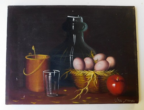 Dipinto olio vintage firmato