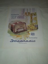 RADIO IMCARADIO MOD. 531-VECCHIA PUBBLICITA' CARTACEA DEGLI ANNI '50 -G. BORGHI 