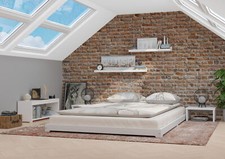 Tre varianti bianco futon matrimoniale giapponese 140x200 abete rossoV-60.47W-14