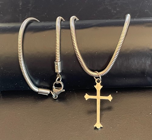Collana uomo con croce - da,