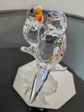 Swarovski Budgerigar coppia