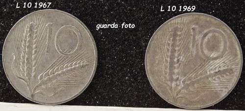 1967 lire 1969 - 1967, 10