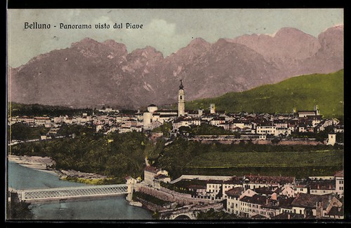 Cartolina belluno panorama - cartolina,