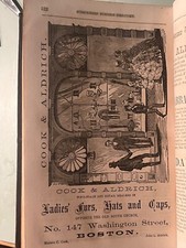 c.1860 Main business Advertising book Hotels Druggists clothiers schools piano