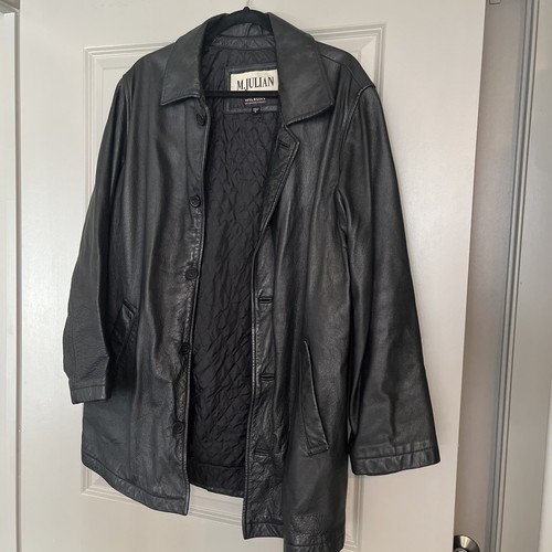 Giacca pelle nera vintage - di,