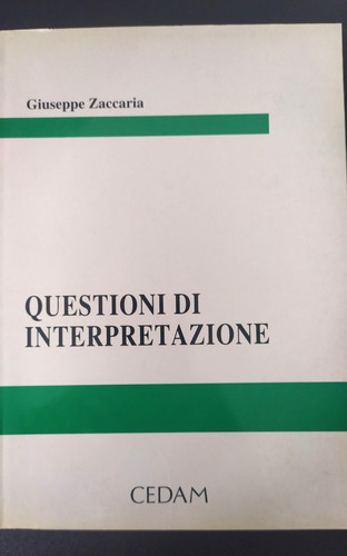 Zaccaria questioni di - "questioni,