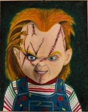 Quadro Olio Su Tela Chucky