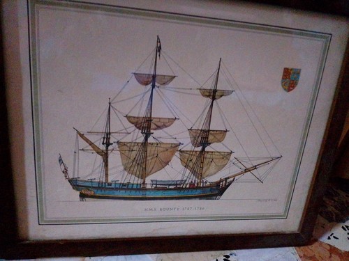 Quadro nave bounty 1787 - nave,