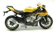 MODELLINO MOTO STATICO NEW RAY YAMAHA YZF-R1 2016 GIALLO MODELLISMO SCALA 1:12