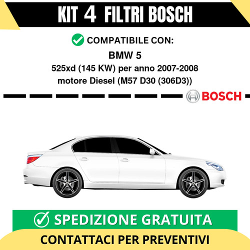 Kit bosch filtri tagliando - kit,